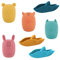 7 Pièces Jouets de Bain pour Bébé, Mignons Colorés Jouet de Bain en Silicone pour Garçons Filles Enfants Jouets de Bain en Silicone pour Animaux Jouets de Baignoire pour Les Tout-Petits