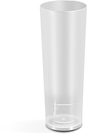 TIENDA EURASIA - Vasos Tubo de Plástico Transparentes, 10 Unidades, 4,5cm de ancho x 15,3cm de alto, Libre de BPA, Reciclables, para Fiestas, Eventos y Celebraciones
