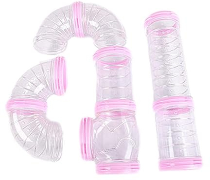 Anulely Hamsterrohre, Tunnel für Frettchen, Rohr für Hamster, sicher anschließbar, Spielzeug für Hamster, erweitert den Raum, Zubehör für Hamsterkäfig