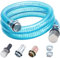 GDDGHS Manguera de combustible de succión de 1 pulgada, manguera de transferencia de combustible para bomba de transferencia de combustible, manguera de bomba de combustible de 6.5 pies con