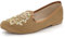 Mens Gents Groom Traditional Ethnic Handmade Wedding Indian Pumps Khussa Jutti Embroidered Mojari Slip On Flat Brown Shoes Size UK 10