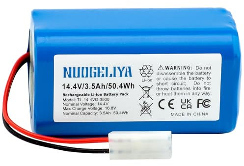 Batteria di ricambio agli ioni di litio per Xiaomi G1 MI Robot, MI-G1 Home Cleaner, 14,4 V, 3500 mAh