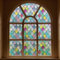 FEOMOS Fensterfolie Blickdicht Bunt, Regenbogen Gitter Folie Fenster Sichtschutz Selbsthaftend, Fensterfolien Statisch Haftend Anti-UV für Schlafzimmer Küche Wohnzimmer 30cm x 300 cm