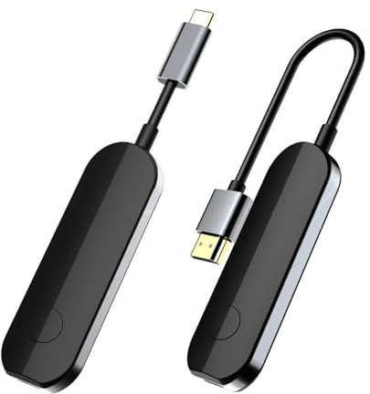 dibdib Émetteur et récepteur HDMI sans Fil, Adaptateur HDMI sans Fil 1080p HD pour Diffuser des vidéo Audio Depuis Un Ordinateur Portable PC vers Un téléviseur HD projecteur, Aucune Configuration ni