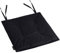 Domarex Gartenstuhlkissen MIA 50x50x3 cm - Wasserdichtes Kissen für den Gartenmöbel, Gartenstuhl Sitzkissen an Stuhl fesselt - bequemes Kissen - Hochwertiger - Schwarz