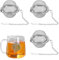 3-Piece Stainless Steel Mesh Tea Ball Strainers - Tea Infuser Balls with Extended Chain Hook