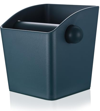 Coffee Knock Box, Blackish Green Espresso Coffee Knock Box Container, Espresso Knock Box, Coffee Bin Knock Box, Coffee Grounds Knock Box Container for Barista Coffee Machine Accessories