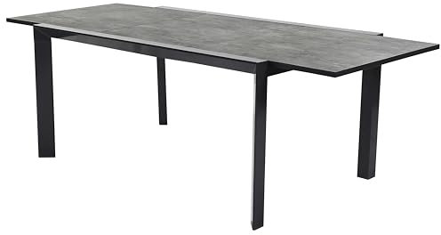 Gardissimo Ausziehtisch PSPC 160/230x100 cm anthrazit, Gartentisch ausziehbar, Esstisch, Tisch, Aluminium, wetterfest, Outdoor