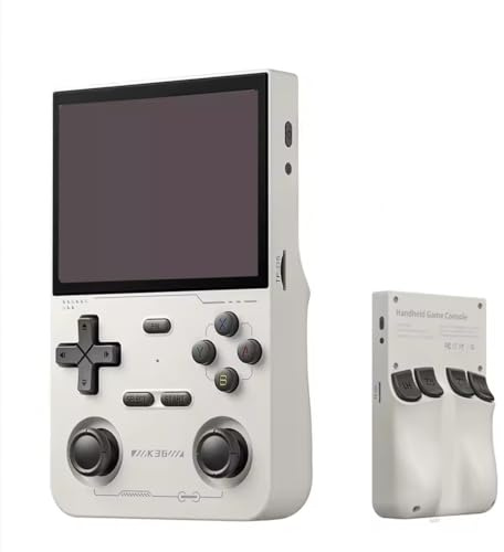 JOYARCH K36 Retro Console per videogiochi portatile con schermo IPS da 3,5 pollici 640 x 480, doppio joystick da 128 GB, mini lettore video retrò portatile integrato, oltre 19000 giochi