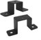 Square Pipe Clamp, U Shaped Connector Bracket, Fence Post Wall Fixing Bracket Suitable for Water Pipes, Balcony Railing, Stairs Railing(2pcs 2in)