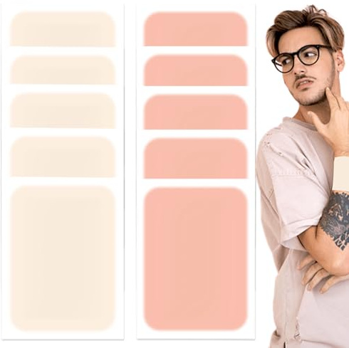 Tattoo Cover Up, 10-teiliges wasserdichtes Tattoo Cover Up Patch mit 2 Farben, atmungsaktiver, ultradünner Haut-Concealer-Aufkleber für Narben und Muttermale