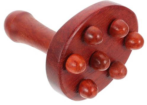 Anneome Handmassagegerät aus Holz Fußmassagegerät mit Partikeln Multifunktionales Massagegerät Zur Muskelentspannung und Tiefengewebsmassage Gesundheitsfördernd Hellbraun Zufällige Farbe