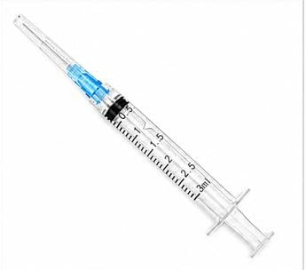 Hospitrade 3ml Oral and Dental Irrigation Syringe with Needle, for Dental Procedures, Pack of 100