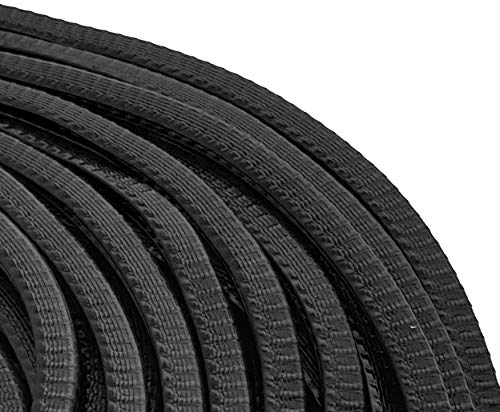 SMI-Kantenschutzprofil KS0-1S für 0-1mm PVC mit Stahleinlage Schwarz selbstklemmend ohne Kleber - Kantenschutz, Kederprofil, Kantenprofil, Kantenschutzleiste für Autotüren, Bleche (3 m)