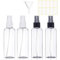 MELLIEX Flacon Vaporisateur, Bouteille de Voyage Vide Plastique Réutilisables Transparent Atomiseur De Poche, 4 * 100ml