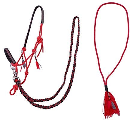 QHP Liberty Knotenhalfter Kombi, Größe:VB, Farbe QHP:rot