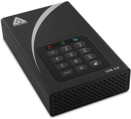Apricorn 10TB Aegis Padlock DT **New Retail**, ADT-3PL256-10TB (**New Retail** Secure USB 3.0 256-bit AES Hardware encrypted, Desktop Drive)