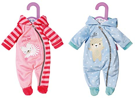 Dolly Moda Einteiler 30cm - 870624- Puppenkleidung, Puppen Zubehör in Pink oder Blau, 1 Stück, Farbe nicht frei wählbar.