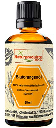 Blutorangenöl (50 ml) 100% naturreines ätherisches Blutorangen Öl