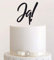Cake Topper, Tortenstecker, Tortefigur Acryl, Tortenständer - Farbwahl - Etagere Hochzeit Hochzeitstorte Ja! (Schwarz) Art.Nr. 5334