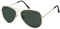 La Optica B.L.M. Sonnenbrille Herren Damen UV400 Retro Pilotenbrille Vintage Fliegerbrille 70er Jahre Groß - Gold Farben (Gläser: Grün Klassisch)