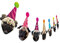 Silvima Partybanner Happy Birthday #9 Geburtstagsbanner Mops