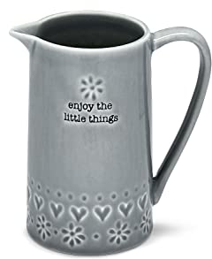 Cooksmart British Designed Small Jug | Ceramic Jug for Multiple Use in The Kitchen | Jugs for Everday Use - Purity