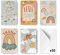 Rileys Baby Shower Thank You Cards with Envelopes, 50 Pack, Baby Thank You Cards for Gifts, Hand-Illustrated 5 Designs Boy, Girl and Neutral, Bulk Variety Pack (Nature)