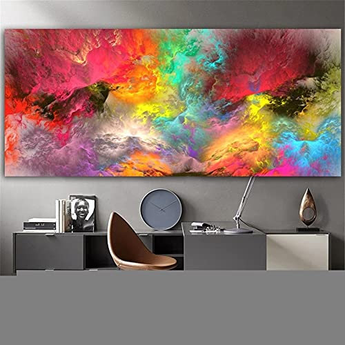 DIY 5D Diamant Malerei Kit Bunte Wolken Zusammenfassung Voll bohrer Groß Diamond Painting Set Stickerei Strass Kreuzstich Diamond gemälde Bilder kunsthandwerk Arts Home Wanddekor Square Drill 80x160cm