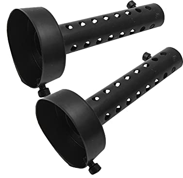 Baceyong 2PCS 60mm Silencieux d'échappement universel pour moto, Motorcycle Pot D'éChappement Universel Silencieux Baffle DB Killer silencieux d'échappement, Noir