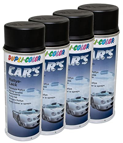 Lackspray Spraydose Sprühlack Cars Dupli Color 385872 schwarz matt 4 X 400 ml