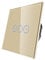 CNBINGO Single Dimmer Switch for LED Lights, Gold Touch Light Switch, No Neutral Wire Required, Tempered Glass Panel with LED Backlight, 1-Gang 1-Way, AC 240V 700W