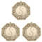 Homoyoyo 3 Stücke Chinesisch Feng Shui Traditioneller Chinesischer Feng Shui Konkave Konkave Konkave Bagua Spiegel Chinesisch Feng Shui Bagua Spiegel Messing Konvex Bagua