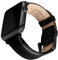Archer Watch Straps - Bracelets de Montre en Cuir de Grain Supérieur pour Apple Watch (Noir/Surpiqûre Assortie, Gris Sidéral, 40/41/42mm)