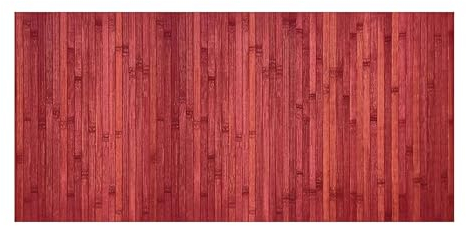 CosìCasa Bambusteppich für die Küche mit Rutschfester Unterseite | Badematte Holz Pflegeleicht | Bambus Bambusmatte Bad | Küchenläufer rutschfest Bambus | Rubinholz 50X160