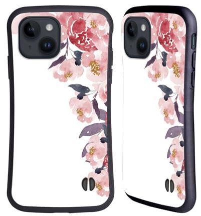 Head Case Designs sous Licence Officielle Monika Strigel Rose Mon Jardin Coque Hybride Compatible avec Apple iPhone 15
