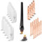 STAHLWERK WP-26 Premium WIG Verschleißteile-Set 26-teiliges Schweißzubehör mit Long-Life-Keramikdüsen, Spannhülsen, Spannhülsengehäusen und Brennerkappen für WP | SR 17, 18, 26 WIG Schweißbrenner