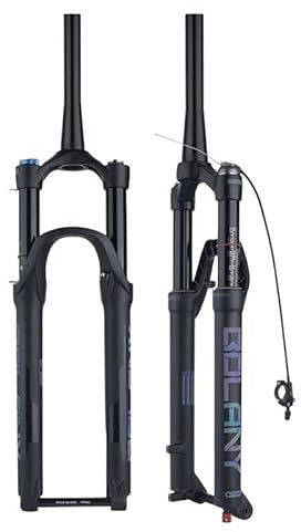 Forcella MTB 27.5/29 Forcella Boost Perno Passante 100/110mm 32 RL Regolazione Affusolata a sgancio rapido 120/140mm Forcella Ammortizzata Forcella MTB Forcelle Rigide MTB (Color : 29 140mm TLBK)