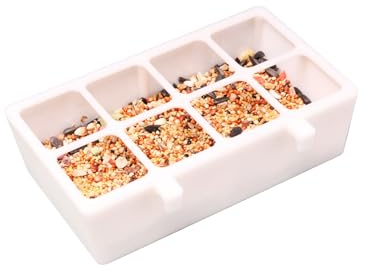 Vogel Futternapf,1 Stück Kunststoff Vogelkäfig Futterspender Tasse,Hängender Papageien Wasserspender Vogelkäfig Zubehör für kleine Vögel Nymphensittiche Wellensittiche Tauben, Kanarienvögel, Spatzen