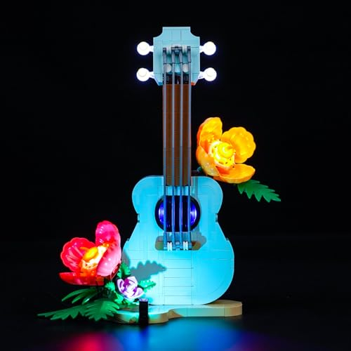 LocoLee Licht Kompatibel mit Lego Tropical Ukulele 31156, Nur Lichter Set - Kein Modell, Licht BeleuchtungSet Compatible with Lego 31156 Tropical Ukulele 3in1