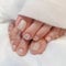 False Toenails - 24Pcs Acrylic Stick on Toe Nails - Glitter Fake Toe Nails with Glue Sticker Press on Nail for Toe for Women and Girls Fashion Nail Tips Home DIY