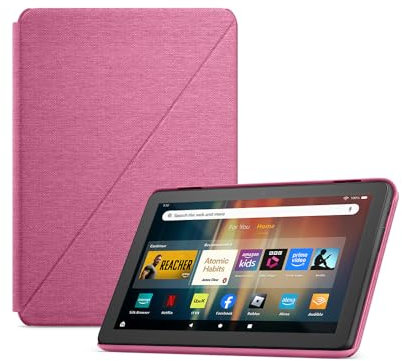 New Amazon Fire HD 8 Tablet Cover (only compatible with 12th generation tablet), Hibiscus