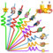 FainFun Pailles Réutilisables Plastique, 10 Pièces Paille Plastique Enfant, Pailles Mignonnes pour Fêtes à Thème, Halloween, Noël, Nouvel An, Mariages, Décorations de Tables de Fête