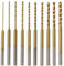 Micro-Twist Drill Bit Set - 10Pcs 0.6mm-2.2mm Tiny Drill Bit 2.35 Shank HSS Mini Engraving Drill Bits Hole Drilling Tool