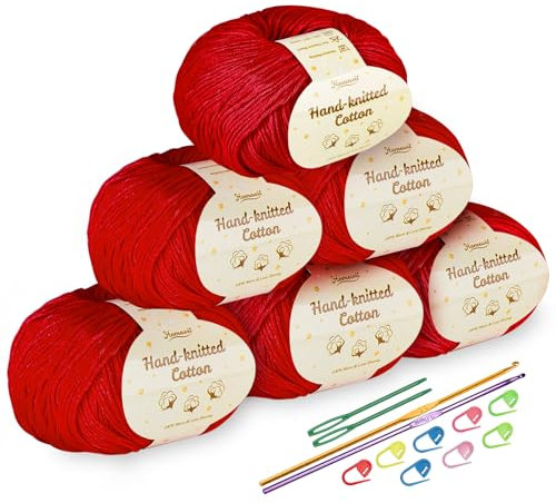 Filato di cotone per neonati super morbido per latte per bambini (rosso)