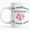 Cadeau Infirmiere Anniversaire Noël La Meilleure Infirmière du Monde Entier Tasse Originale avec beau Message pour dire Merci à une Infirmiere Femme Tasse Infirmiere Humour