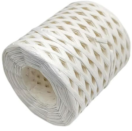 VIXDA 1 Roll Raffia Ribbon Raffia Straw Packaging Paper Yarn Easy to Use Raffia Yarn