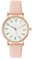 OFFCUP Damenuhr, Damen Analog Quarz Uhr mit Leder Armband, Uhren Damen Einfache Business Klassische Armbanduhr Lässig Quarzuhr Kleideruhr, 3 Zeiger -Rosa
