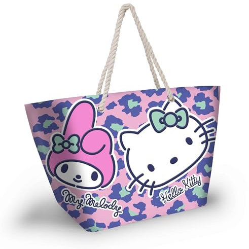 Karactermania Sanrio Hello Kitty Safari-Soleil Strandtasche, Rosa, 52 x 37 cm