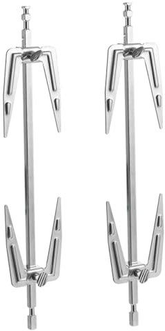 MOTHNUR 2pezzi Forchette Da Acciaio Inossidabile Accessori Per Friggitrice Ad Aria e Bbq Design Rotante Per Arrosto Di e Pesce Durature e Resistenti Alla